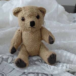 Darice 7" Burlap Tan Teddy Bear